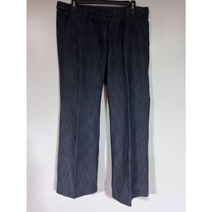Vtg Z CAVARICCI Wms 12 Jeans Wide-Leg Blue Denim Mid-Rise Lightweight